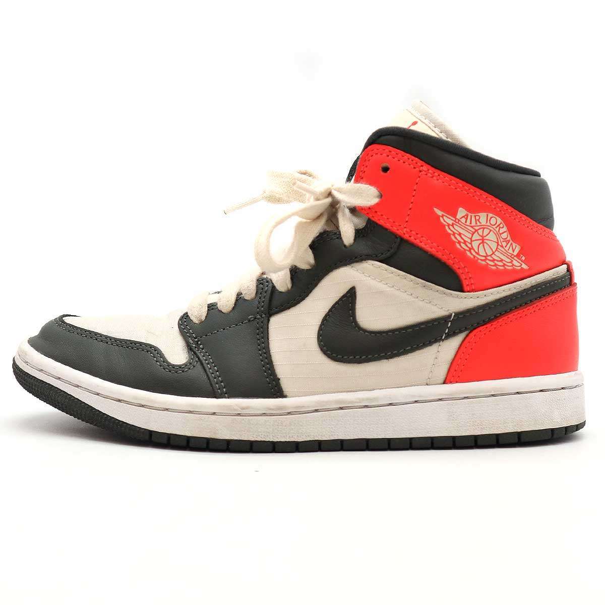 NIKE ナイキ WMNS AIR JORDAN 1 MID SE Light Orewood Brown スニーカー カーキグレー系 24cm DQ6078-100 IT2NU19YNAJ8_画像2