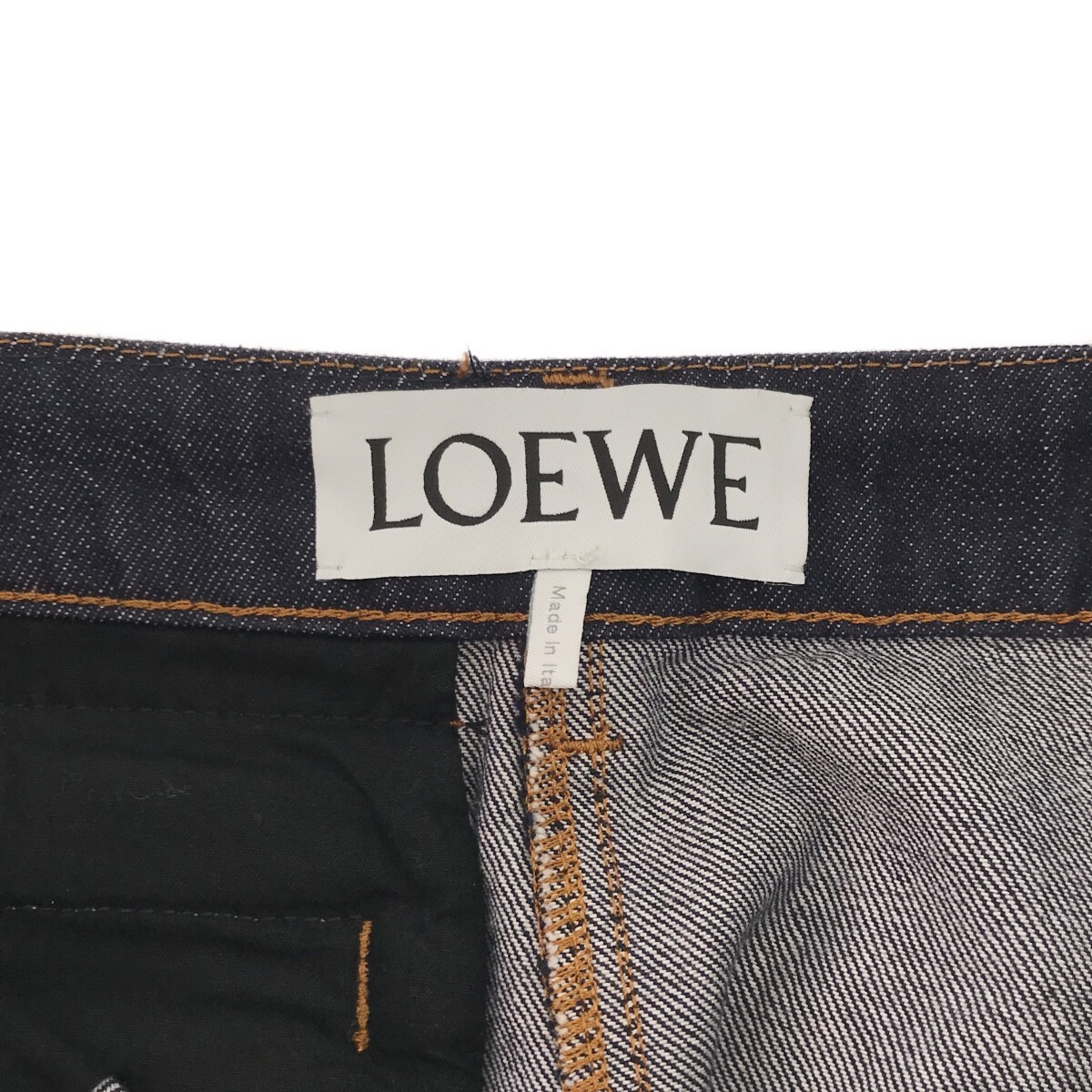 LOEWE ロエベ 21AW サイドラインワイドデニムパンツ S359331XD8 インディゴ 38 IT87TBFD9TH4_画像3