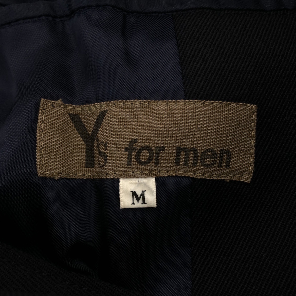 Y's for men ワイズ フォーメン 1994SS マルチポケット ベルテッドウールミリタリージャケット ネイビー M MT-J08-113 ITC6ZVF3Q0T6_画像3