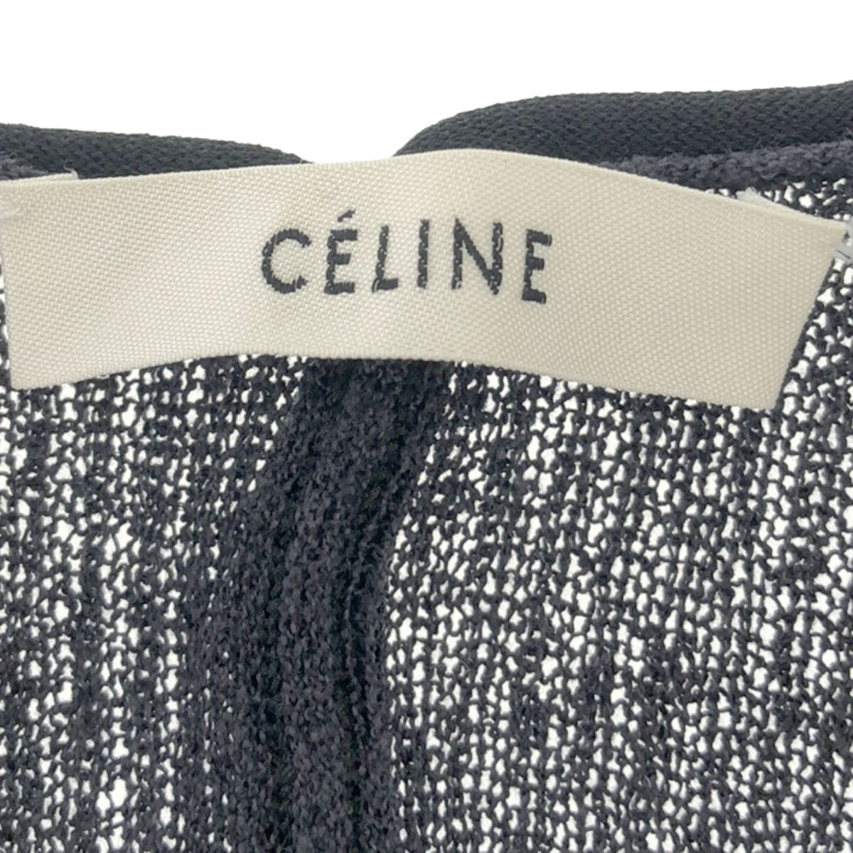 CELINE セリーヌ By Phoebe Philo ストラップ装飾ノースリーブニットドレス ネイビー系 XS 6793 23BT1 IT2724Q8ZKG3_画像3