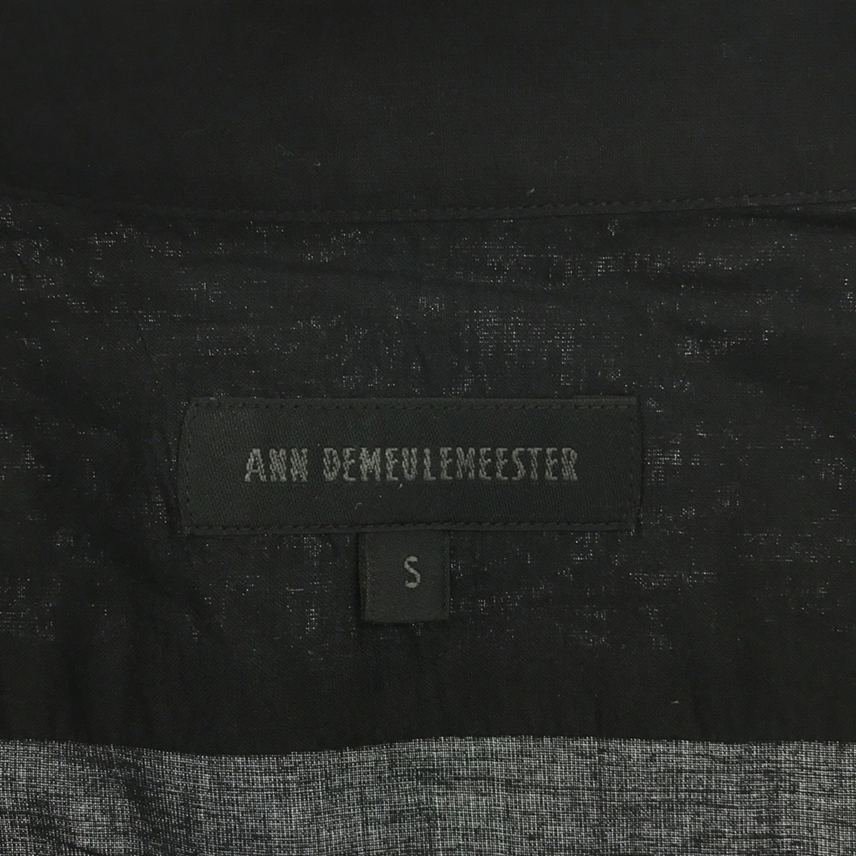 ANN DEMEULEMEESTER アンドゥムルメステール コットンシャツ ブラック S IT54KV2IWYYK_画像3