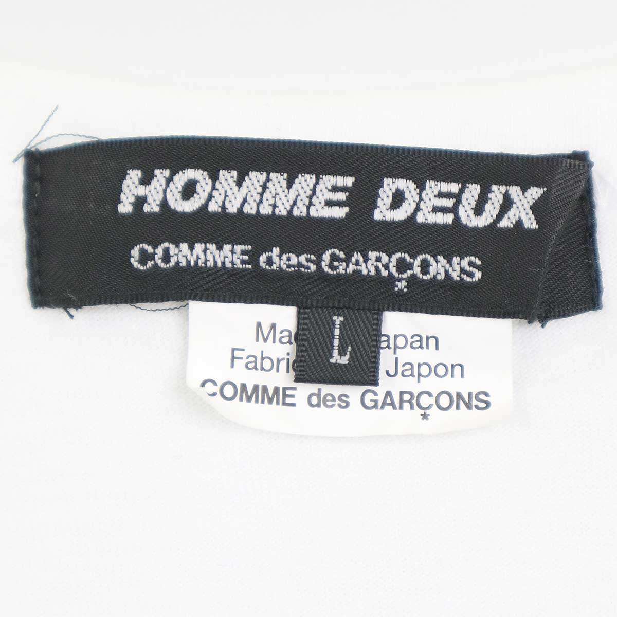 COMME des GARCONS HOMME DEUX コムデギャルソンオムドゥ 23SS プリントTシャツ ホワイト L DK-T016 ITRM3Z9C8ZPW_画像3