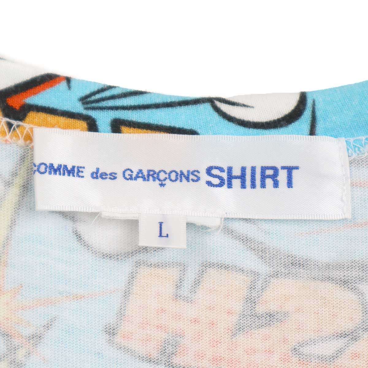 COMME des GARCONS SHIRT コムデギャルソンシャツ 19AW グラフィックプリントTシャツ ミックス L W27103 ITNH06N6DSH9_画像3