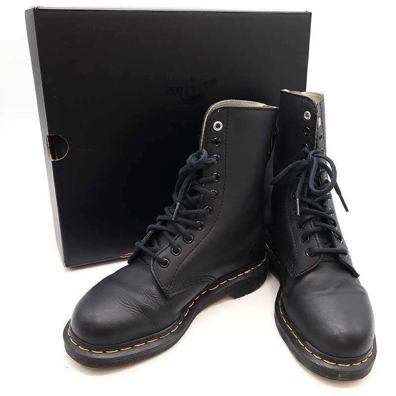 Y's×Dr.Martens ワイズ×ドクターマーチン 10eye boot バックジップ10ホールブーツ ブラック UK6 YA-E18-733-1 ITITBJ0SKJ3W_画像1