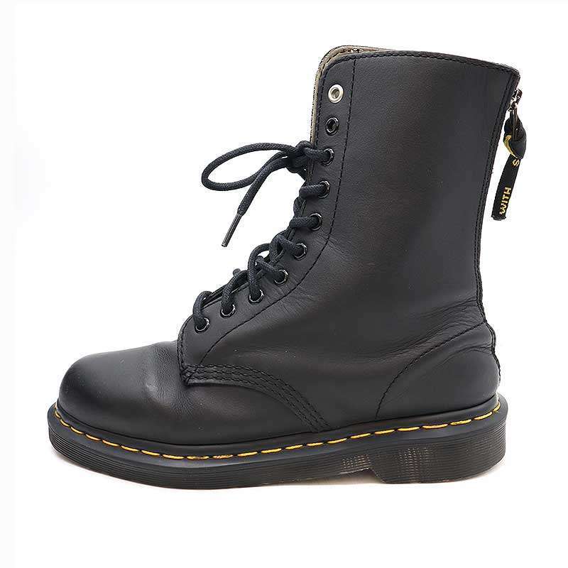 Y's×Dr.Martens ワイズ×ドクターマーチン 10eye boot バックジップ10ホールブーツ ブラック UK6 YA-E18-733-1 ITITBJ0SKJ3W_画像2