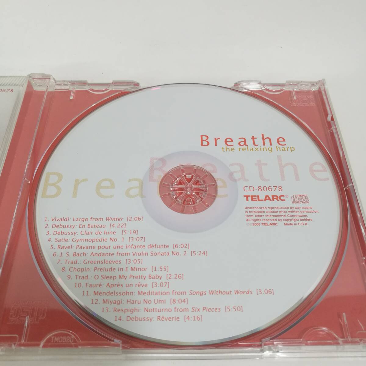 [C0678]CD Breathe the Relaxing Harp Yolanda Kondonassis　/コンドナシス/ヨランダ/CD-80678_画像4