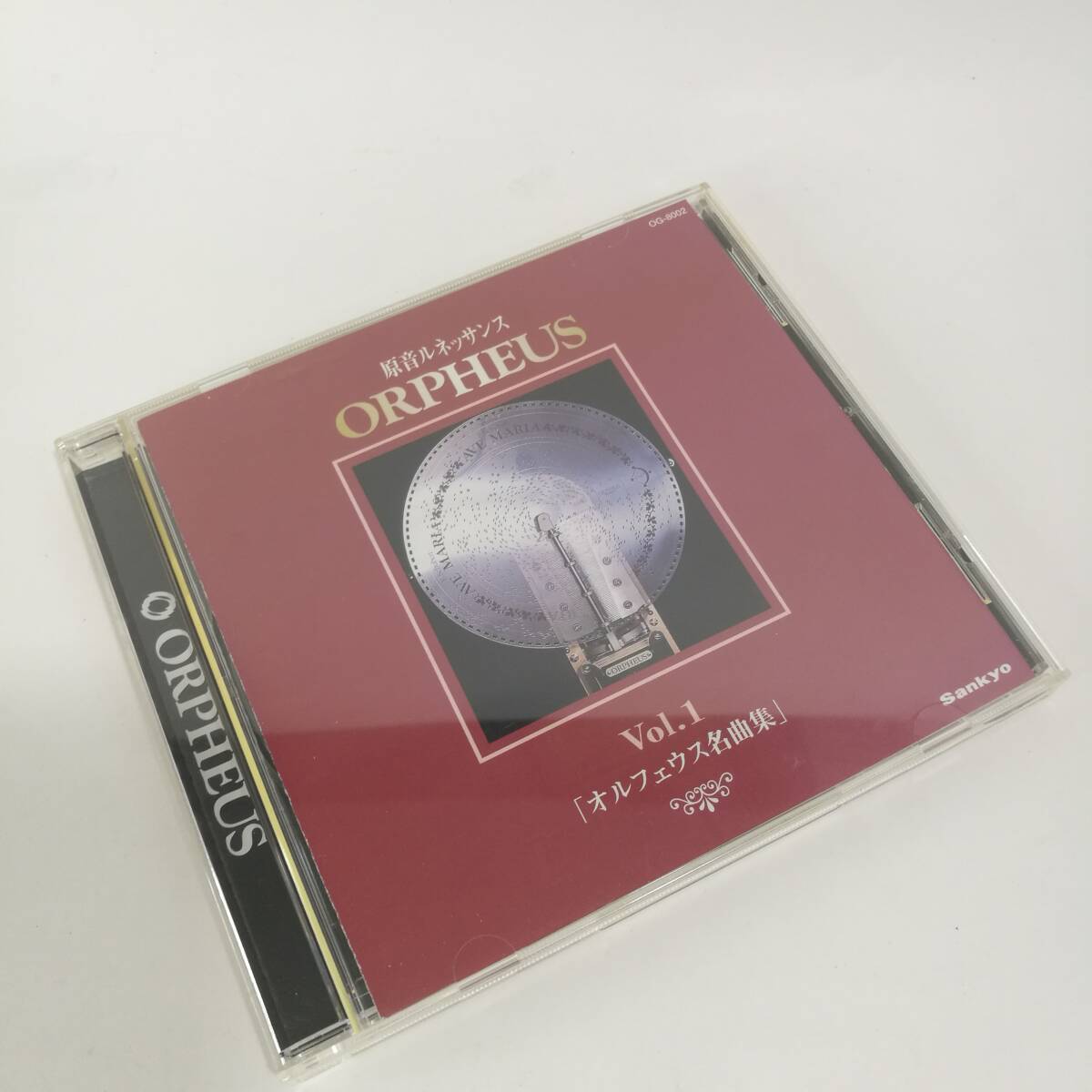 [C8002]CD 80弁ディスクオルゴール オルフェウス名曲集 Vol.1 /美しく青きドナウ/赤とんぼ/卒業写真/OG-8002の画像8