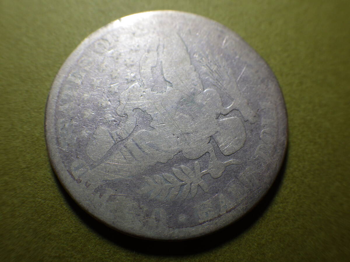 アメリカ５０セント銀貨 １８９９年 約直径30.3ｍｍ厚み1.55ｍｍ重さ11.18ｇ コレクター放出品の画像4