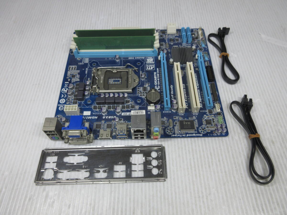 GIGABYTE GA-B75M-D3H 1155 Micro-ATX motherboard memory 12800 4GBx2 attaching secondhand goods 