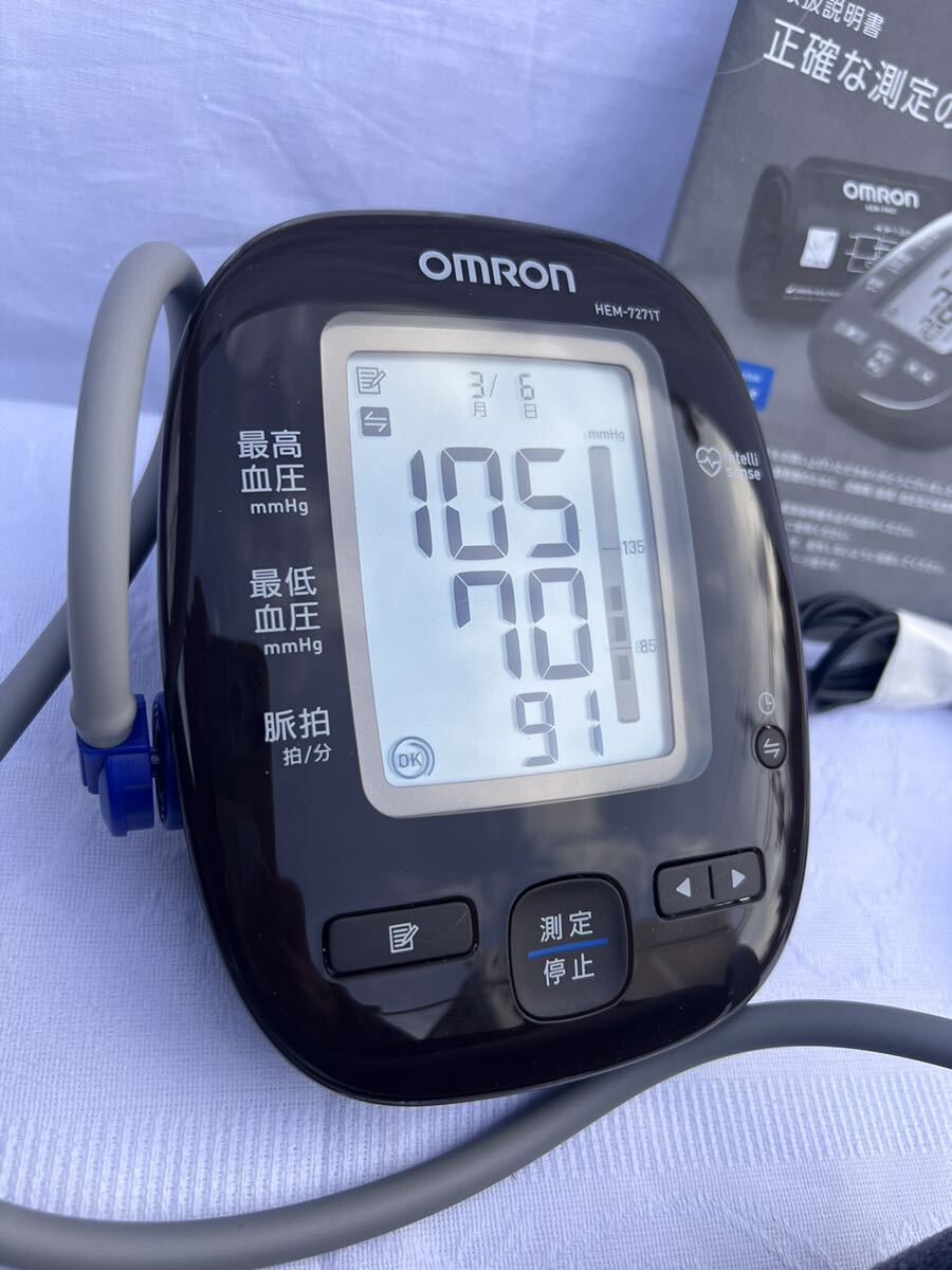 ◆OMRON オムロン オムロン上腕式血圧計 自動血圧計 上腕 健康器具 HEM-7271T◆B-801_画像3
