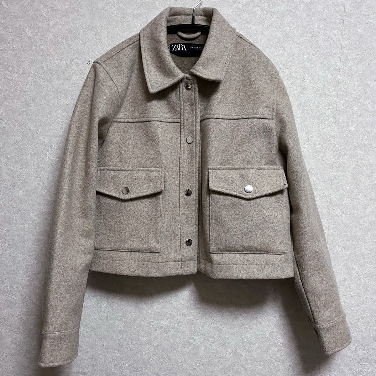 zara ザラ ジャケット メタルボタンクロップドジャケット zara ザラ ジャケット メタルボタンクロップドジャケット