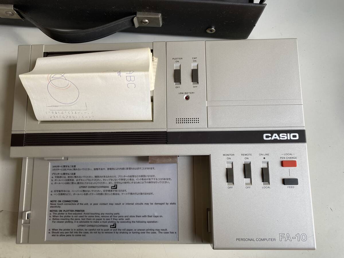 Ct250◆CASIO カシオ◆パーソナルコンピューター FA-10/FA-4 CASSETTE INTERFACE/カセットインターフェイス 美品 保管品の画像6