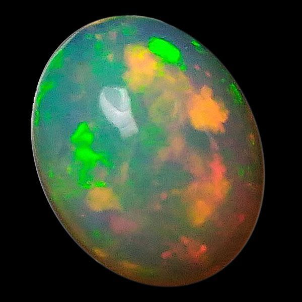 天然石 エチオピアオパール(opal) オーバルカボション 約 7x9mm