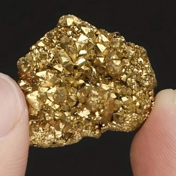 ゴールドパイライトクラスターメノウ、スペイン産の高エネルギー鉄 30～45g 1個   鉱物 天然石 原石 ルース 標本 パワーストーン 02の画像1