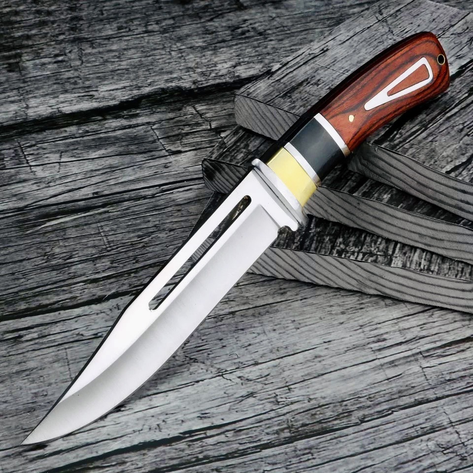 G12★Columbia Saber★コロンビアナイフ 高品質 シースナイフ ウッドハンドル ハンティングナイフ アウトドア・シースナイフの画像1
