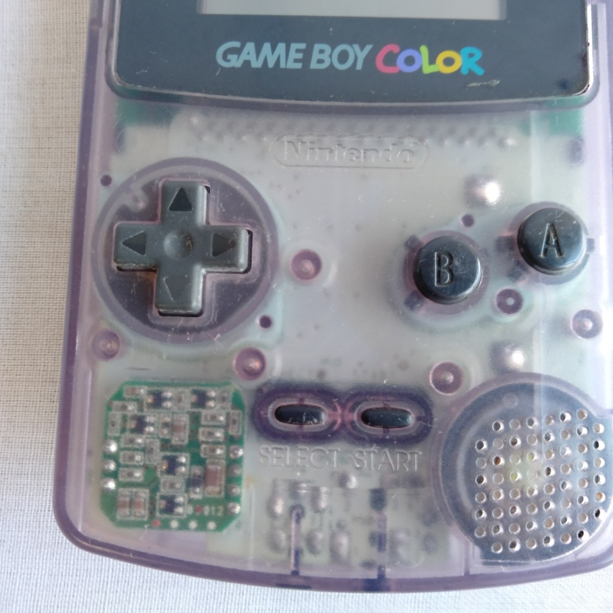 コ008 ゲームボーイカラー パープル クリア GAMEBOY ニンテンドー ゲーム 本体_画像3