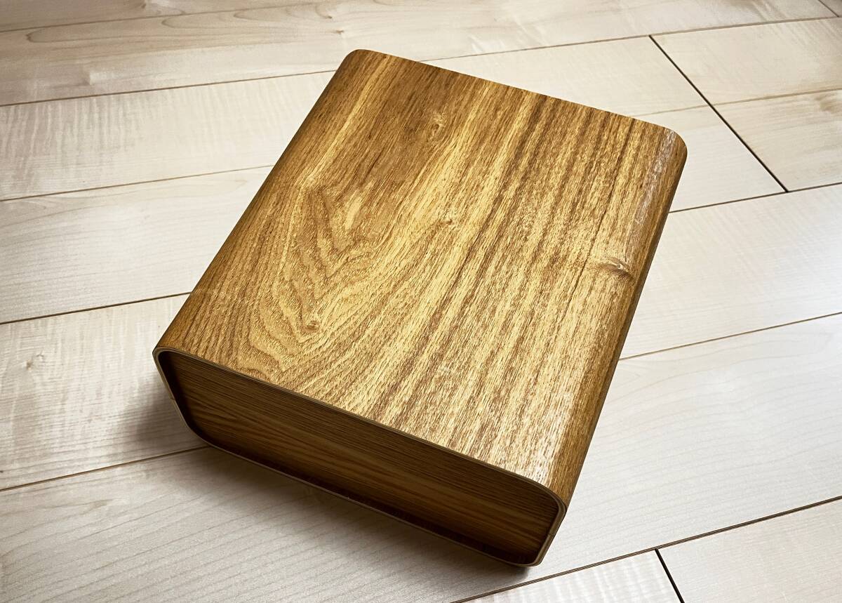 【美品】無印良品（MUJI）木製ごみ箱　オーク材突板・角型　4,990円_画像4