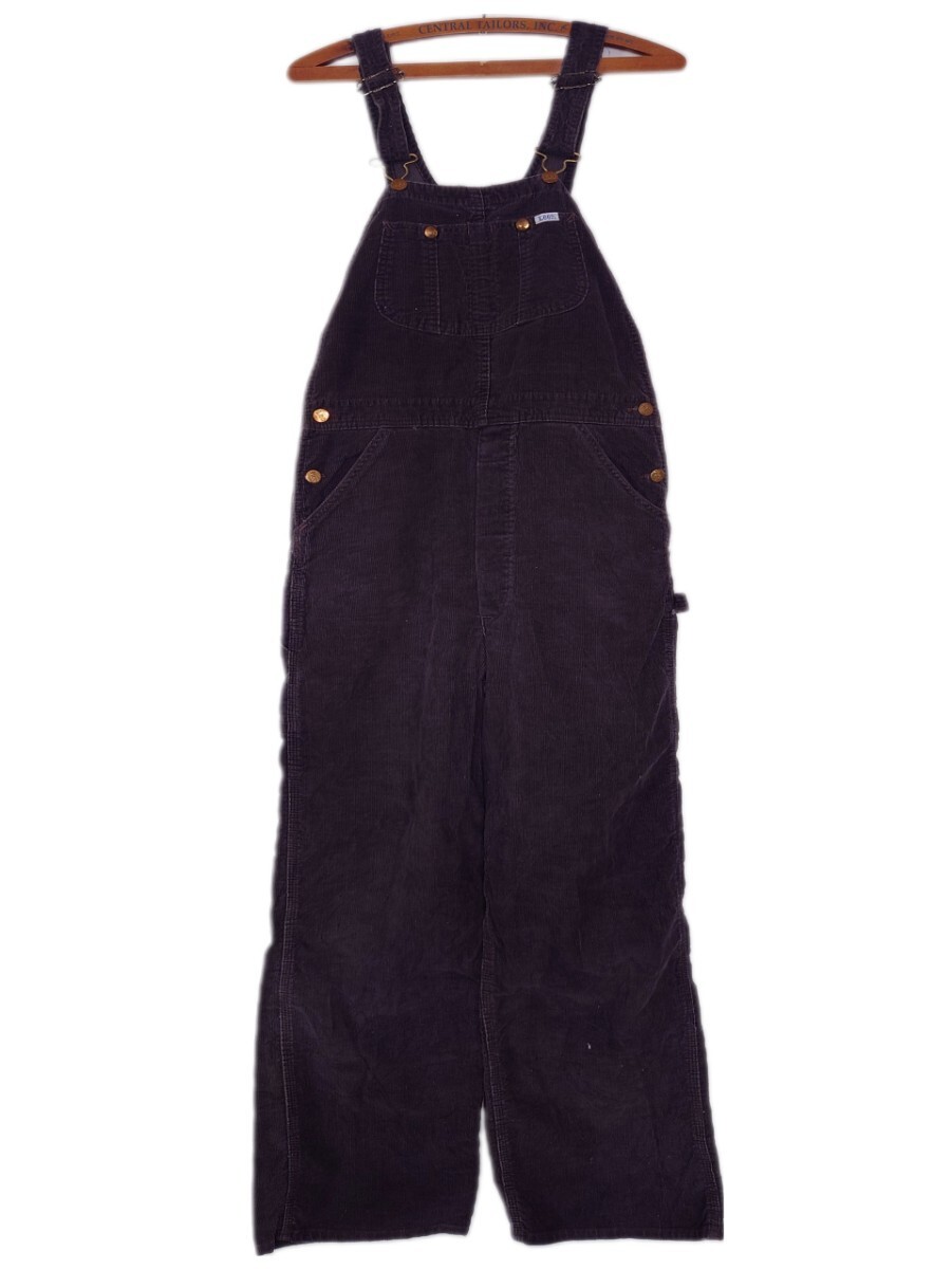 70s ビンテージ Lee オーバーオール overalls コーデュロイ USAアメリカ製 マッコイズ LEVIS ウエアハウス RRL ガーメンツ BIG MAC モデルの画像2