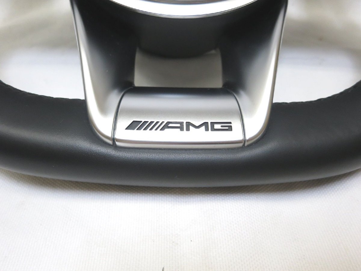 美品! AMG 純正 革 ステアリング ハンドル スイッチ A1664601218 W166 X166 C292 C218 X218 R231 W176 W246 W117 管理番号（W-SIII01）_画像2