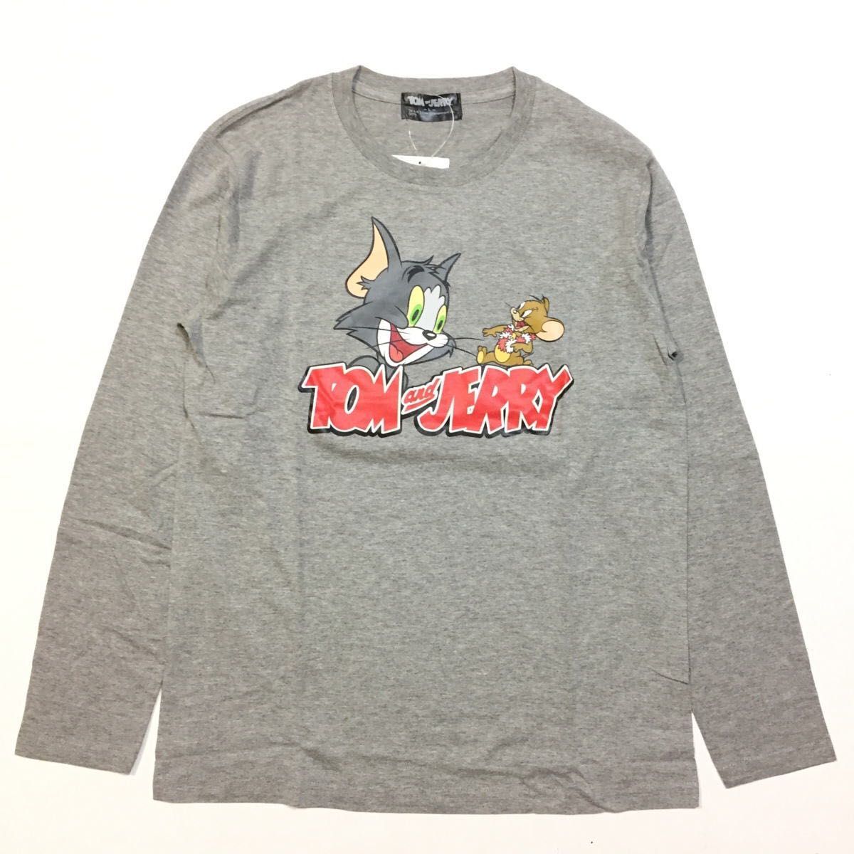 新品 正規 Ｍ　トムアンドジェリー Tom and Jerry トム＆ジェリー ロンＴ 長袖Tシャツ トムジェリ ユニセックス