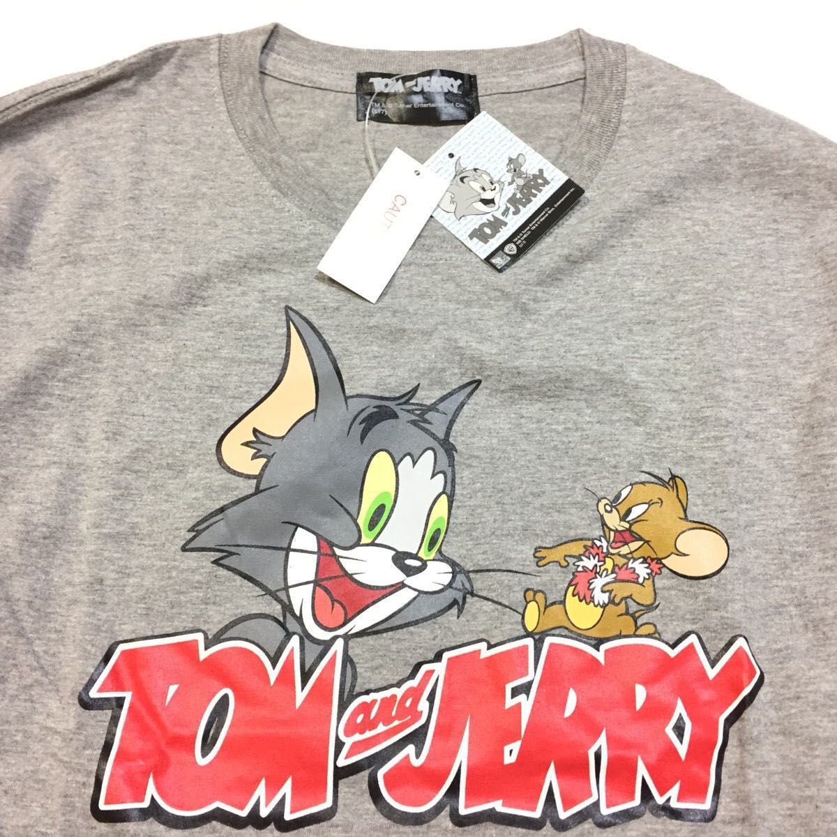 新品 正規 Ｌ　トムアンドジェリー Tom and Jerry トム＆ジェリー ロンＴ 長袖Tシャツ トムジェリ ユニセックス