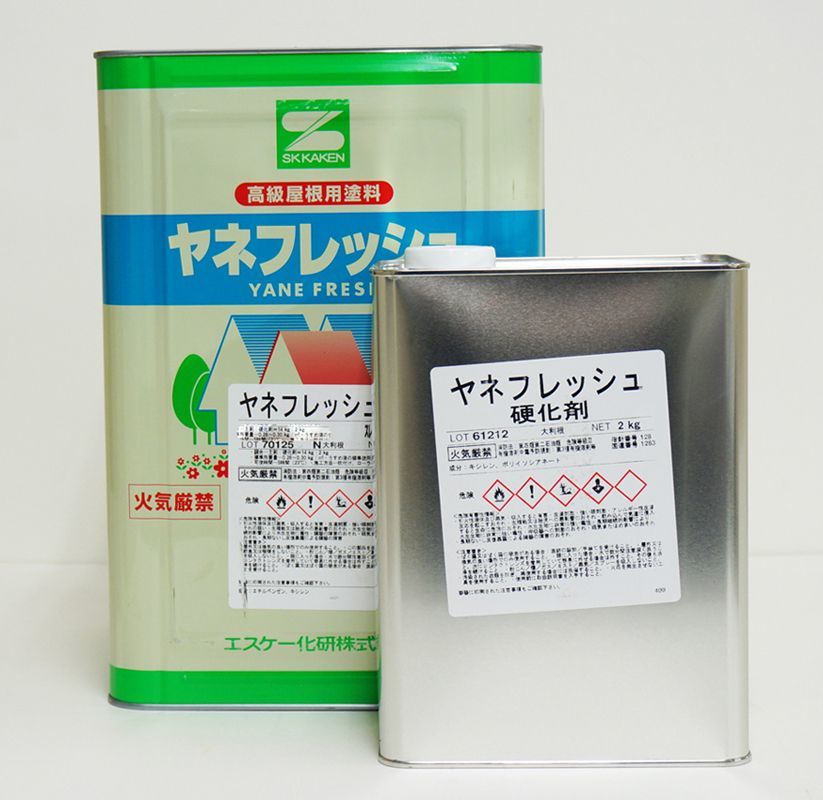 ヤネフレッシュF　艶消し 16kgセット 割高色 エスケー化研 屋根用 特殊フッソ樹脂塗料 Z06_画像1