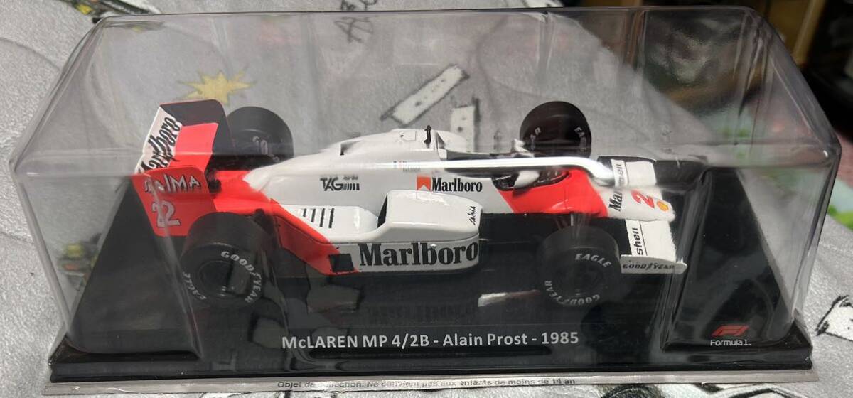 1/24 デアゴスティーニ F1 コレクション マクラーレン TUG MP4/2B アラン プロスト 1985 #2 マルボロ 仕様の画像5
