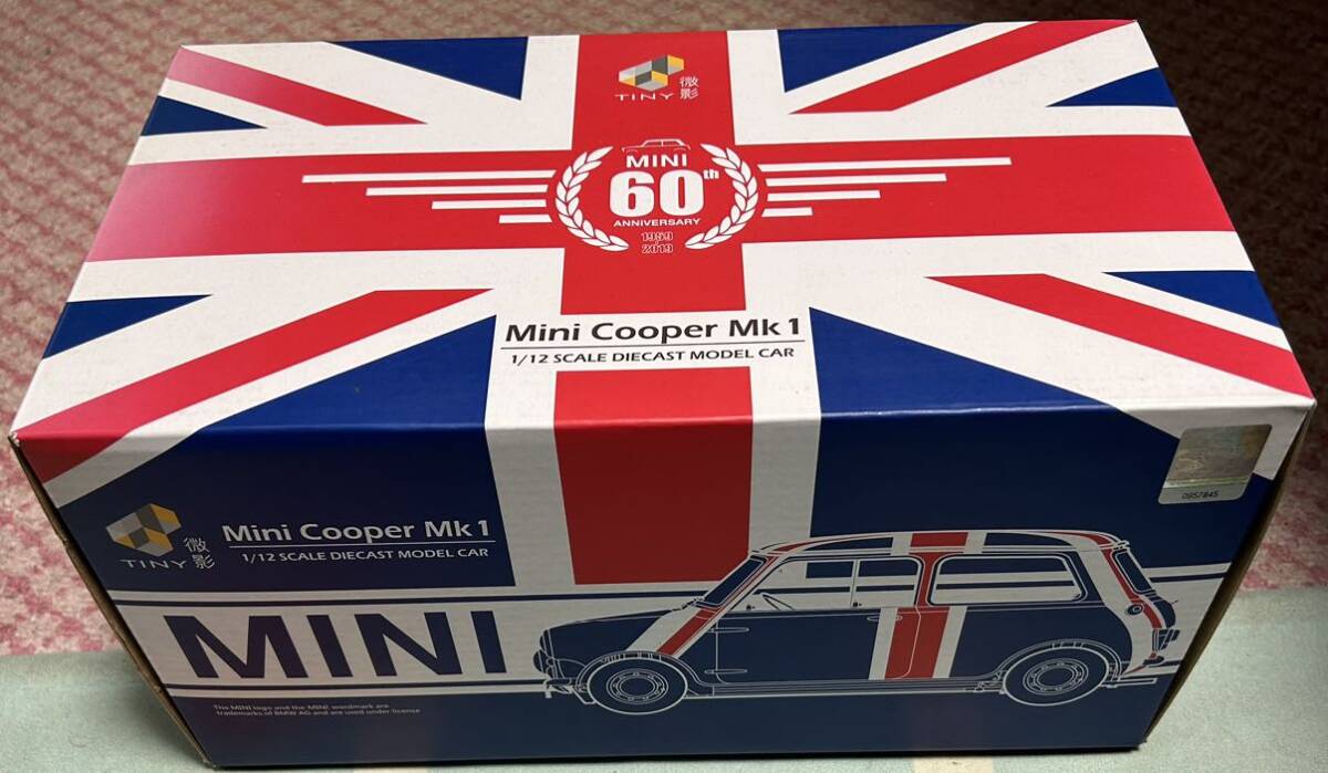 1/12 tiny ミニ クーパー mk1 60周年 ユニオンジャック mini cooper ATC12003 難あり ジャンクの画像8