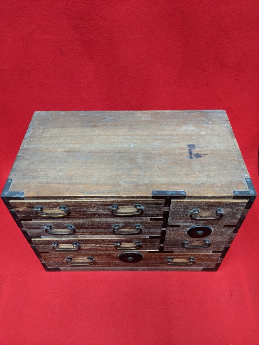  era thing .. cheap . chest of drawers small drawer case . chest of drawers height 35.5cm width 48.5cm inside 27cm