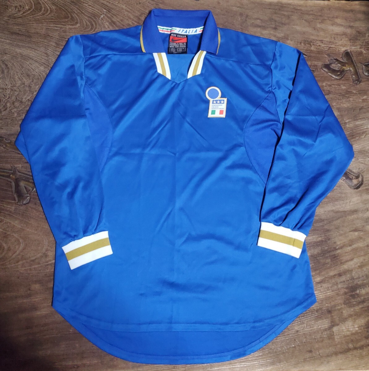 値下交渉 1996-1997年 イタリア代表 NIKE NO SWOOSH 長袖 選手用 値下交渉 1996-1997年 イタリア代表 NIKE NO SWOOSH 長袖 選手用
