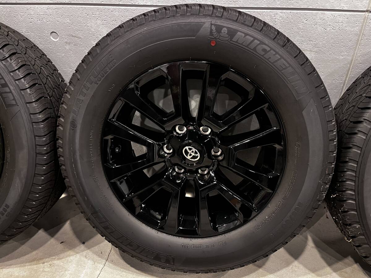 【2021年製 新車外し】トヨタ 150 プラド ブラックエディション 純正 18インチ ホイール/タイヤ 4本セットの画像5