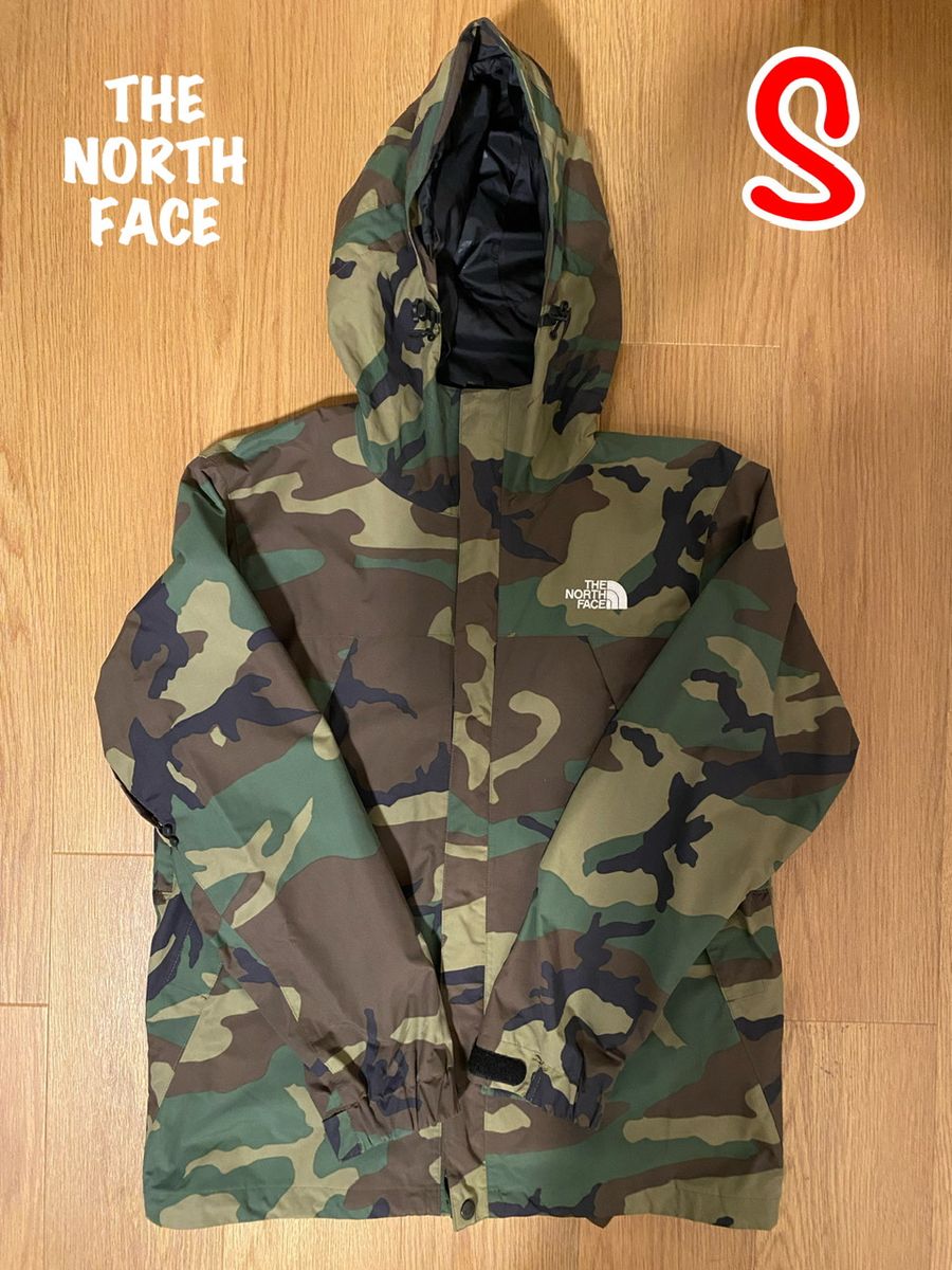 【美品】THE NORTH FACE 迷彩柄 スクープジャケット マウンテンパーカー S / ザノースフェイス