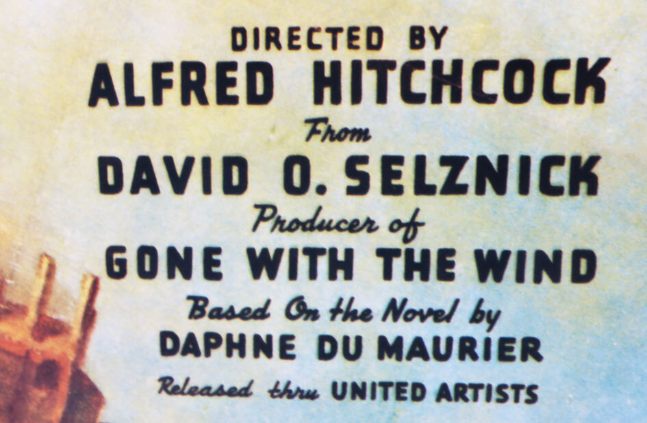 映画ポスター,「レベッカ」Rebecca,1940年米、A・ヒッチコック監督。L・オリビエ、、J・フォンテーン、大判横66.0x縦98.0cm_画像4