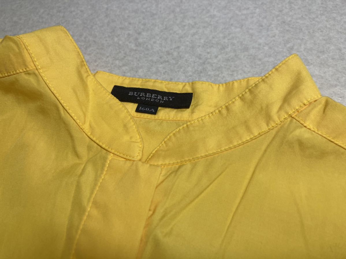  применяющийся товар ребенок одежда 160A [ Burberry ] весна лето хлопок туника / блуза желтый взрослый женщина тоже 