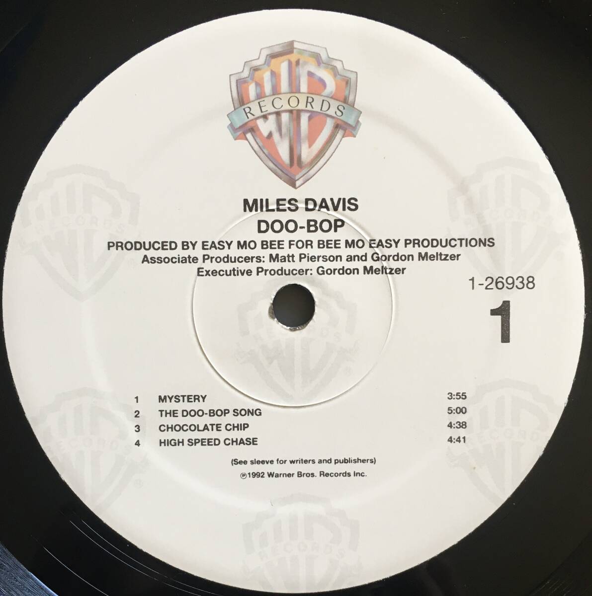 LP★Miles Davis / Doo-Bop 美盤 シュリンク付き 1992年 USオリジナル盤 Warner Bros 9 26938-1,1-26938 _画像6