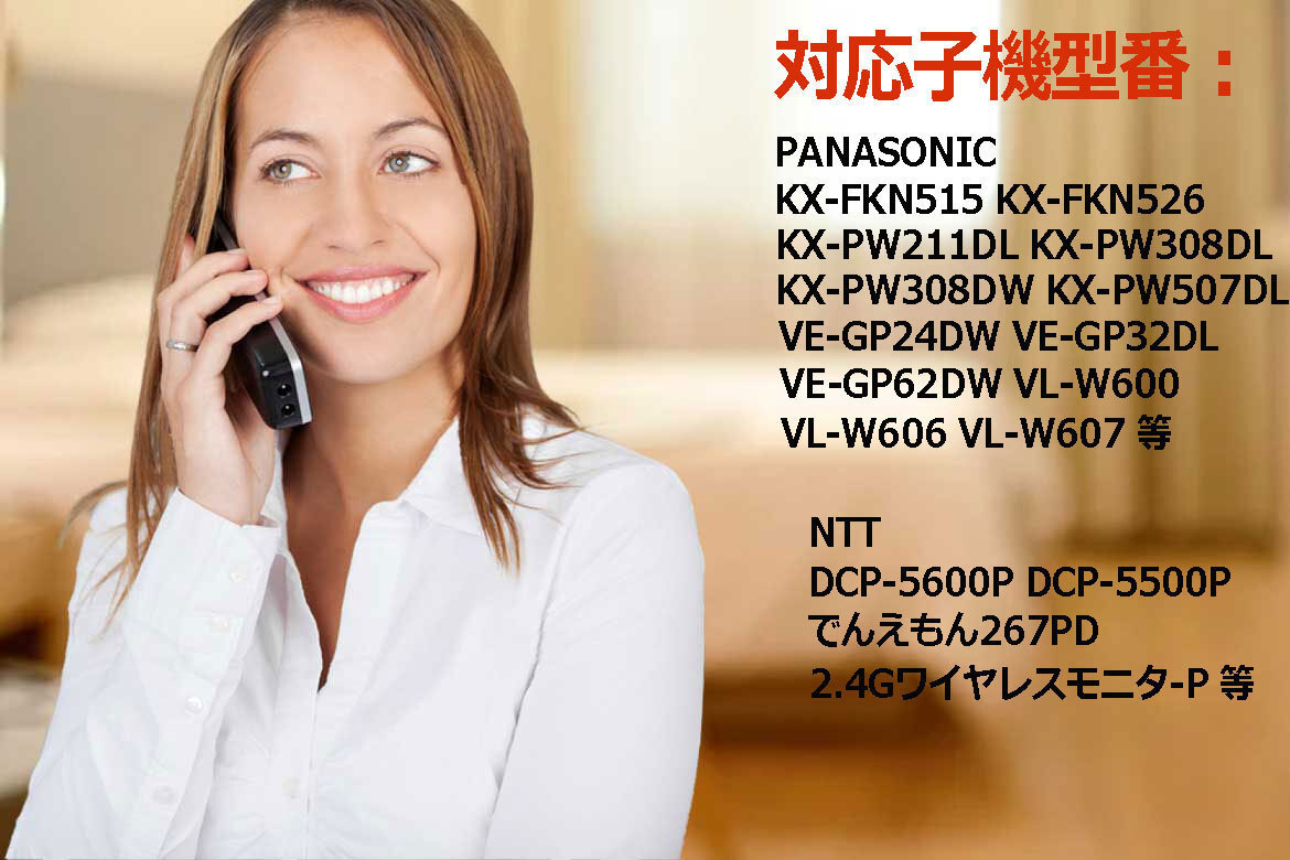 BT01e telephone cordless handset for interchangeable battery Panasonic HHR-T407 correspondence other VE-GP53DW VE-GP62DL VE-GP62DW VL-W600 VL-W601 VL-W602 VL-W603 etc. 
