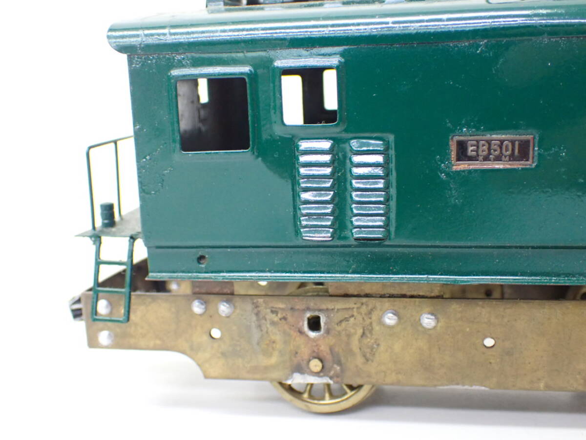 鉄道模型-11；（動力無し） KTM カツミ EB501　緑・グリーン ブリキ 約255.8ｇ 長さ；約17.7ｃｍ ★_画像5
