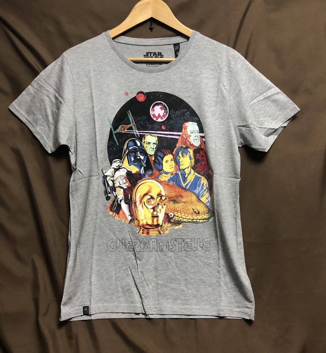 スターウォーズTシャツ半袖 アニメ S新品未使用！GOZOO！グレー_画像1