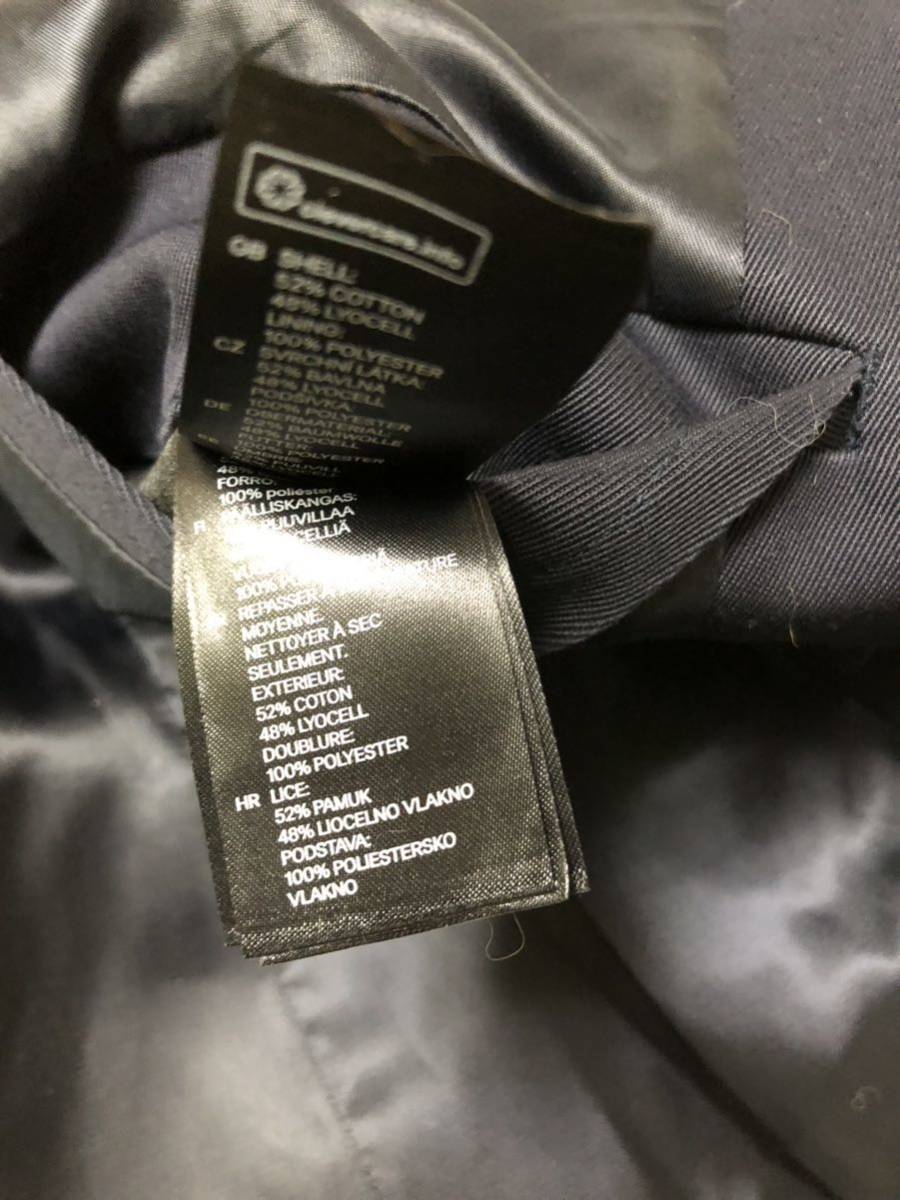 H&M シングル2ボタンジャッケット SLIM FIT 黒！USED_画像5