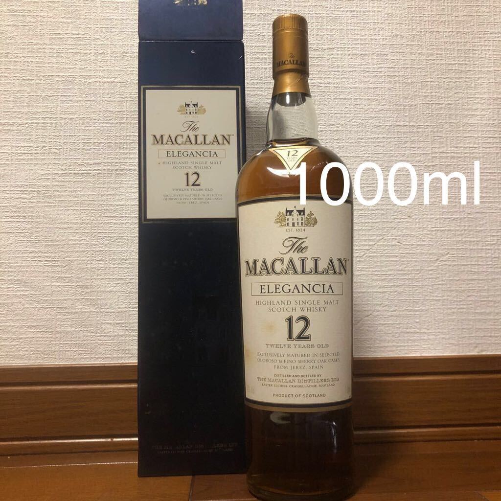 【 1000ml 】マッカラン 12年 エレガンシア MACALLAN ELEGANCIA オールドボトル 旧ボトル_画像1