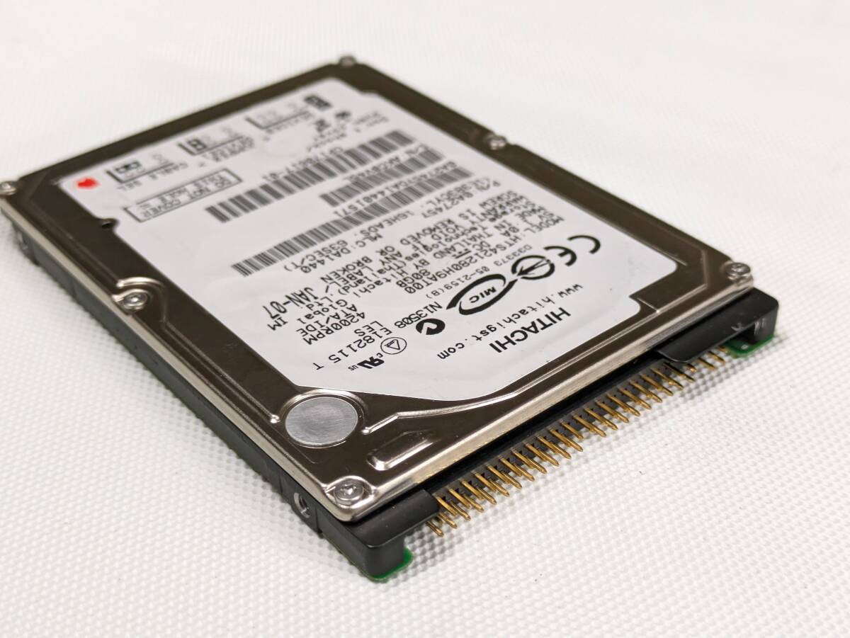 IDE44pin用 hdd 2.5インチ 75GB HITACHI 中古品_画像4