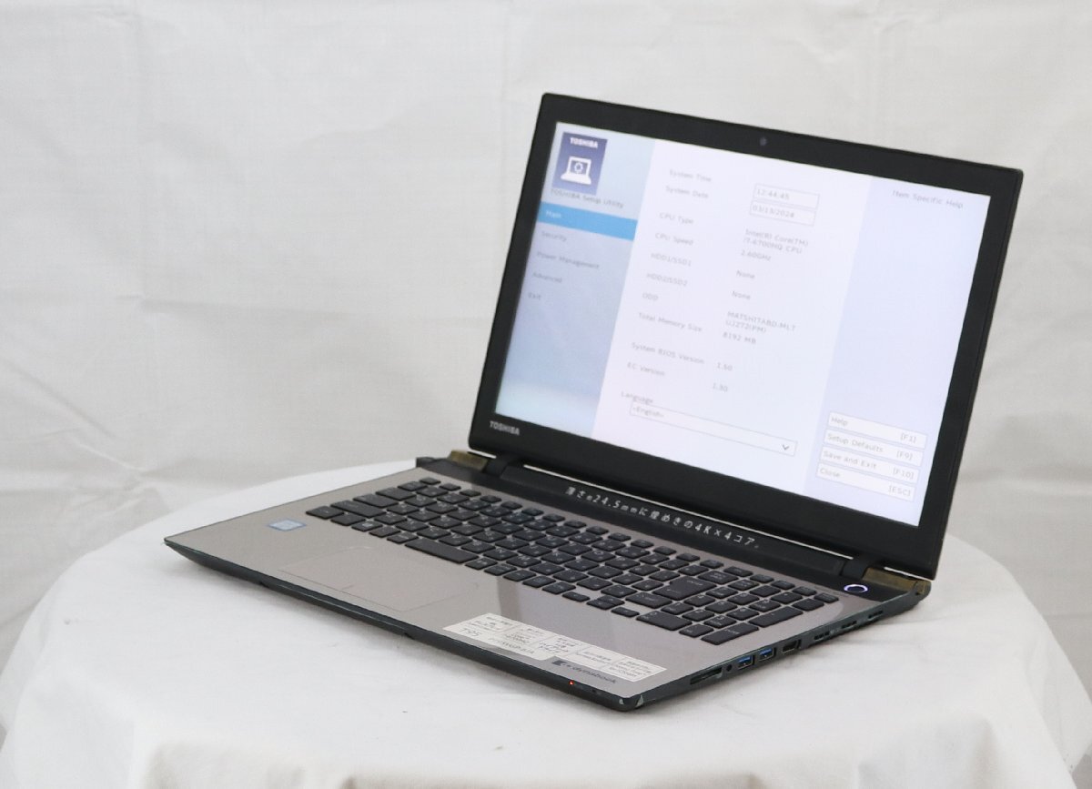 TOSHIBA PT95VGP-BJA dynabook T95/VG　Core i7 6700HQ 2.60GHz 8GB ■現状品_画像1