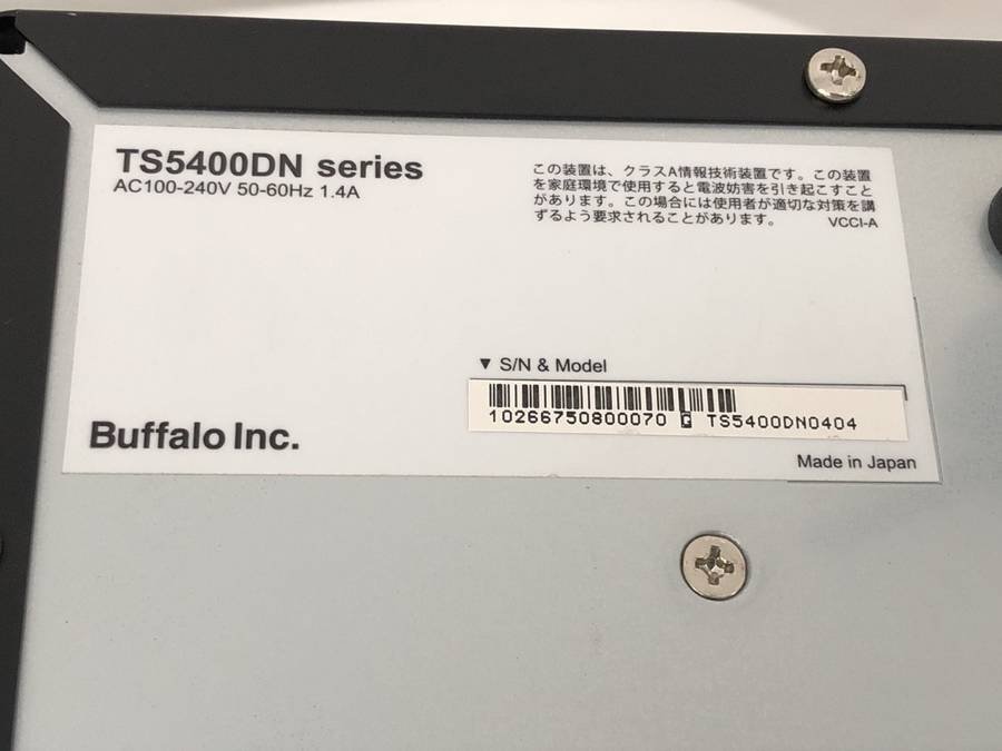 BUFFALO TS5400DN0404 NAS TeraStation■現状品_画像4