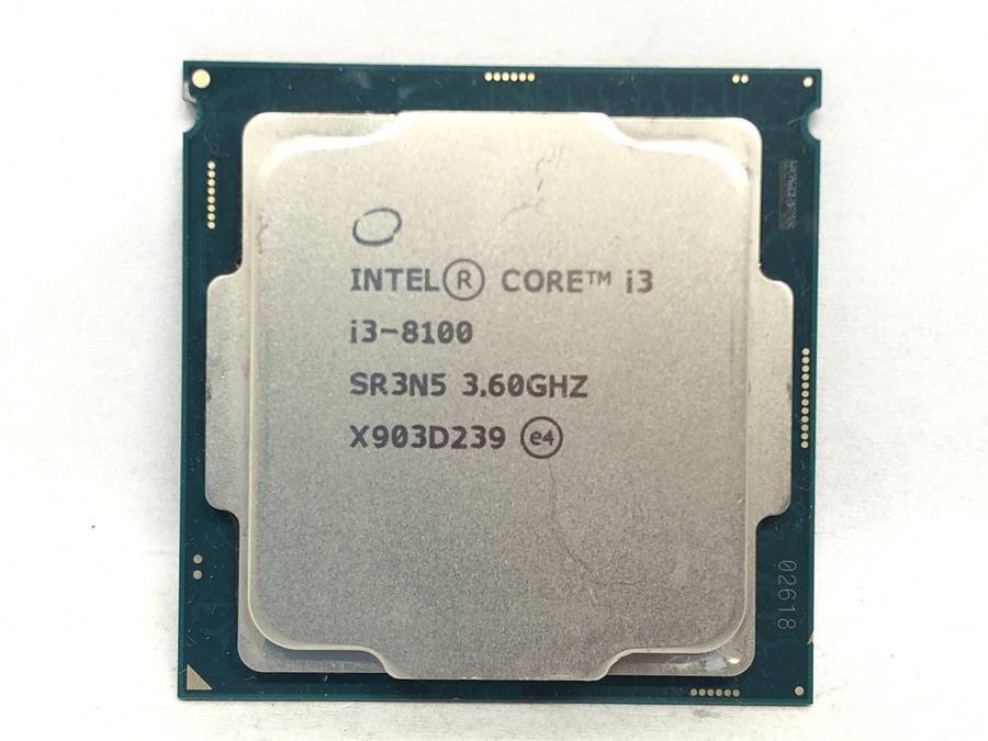 intel SR3N5 CPU total 8 pieces set set sale i3-8100 # present condition goods 