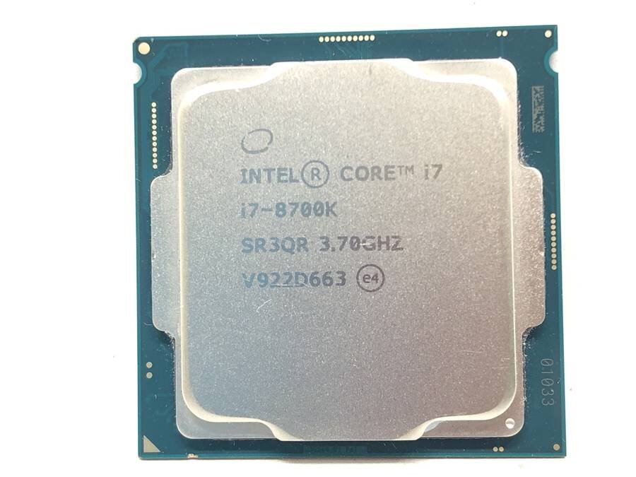 intel SR3QR CORE i7-8700K 3.70GHz CPU■現状品_画像1