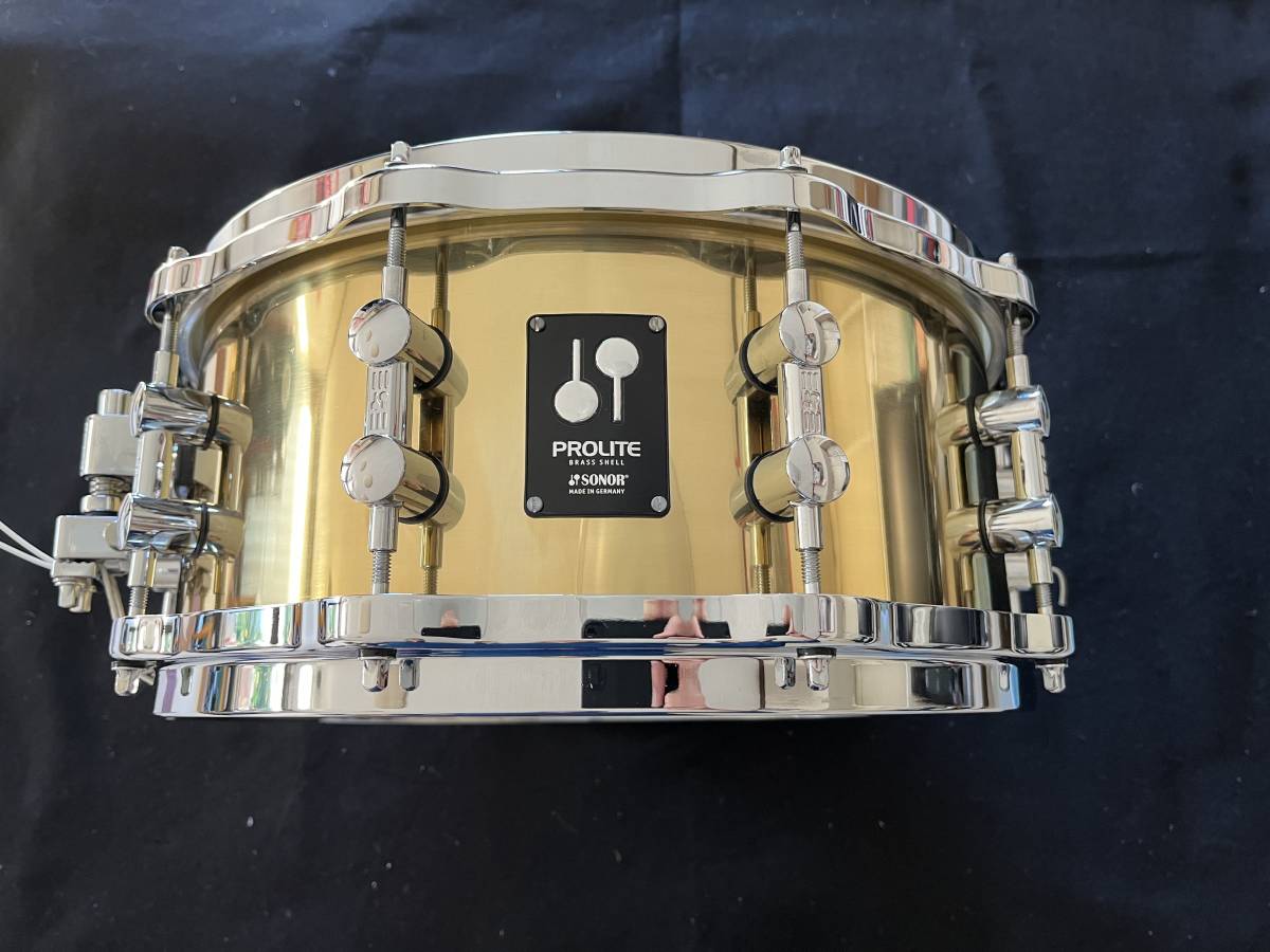 美品 SONOR　PL-1406SDBD [PROLITE Series Brass 14×6 / Die-Cast Hoop]_画像1