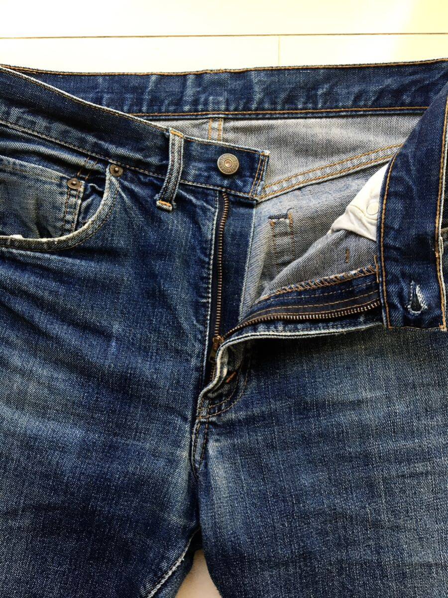 【極上】濃紺 BIGE 505 32×30 60年代 刻印4 デカポケ 鬼ヒゲ リーバイス LEVIS オリジナル ビッグE 501XX 506XX 507XX 557 558 501 66 _画像5