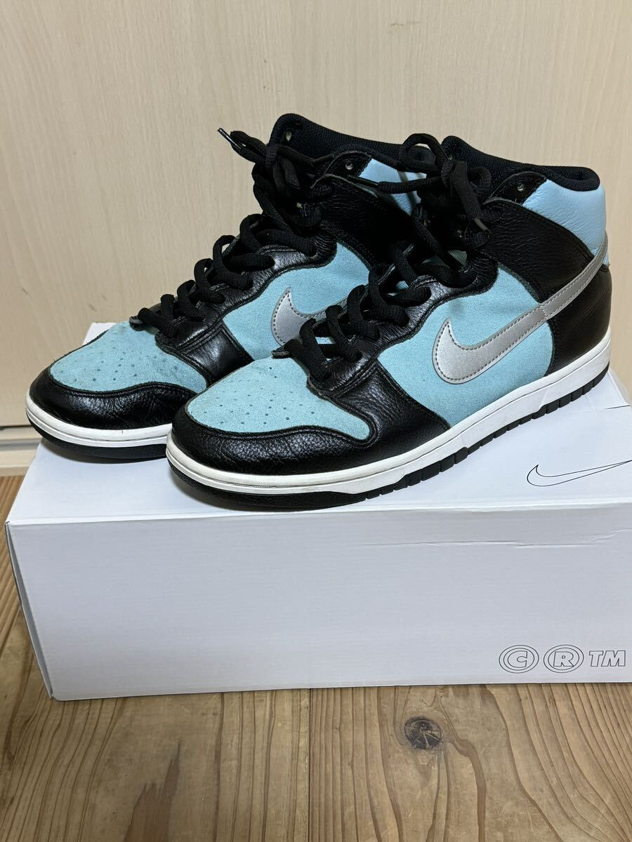 NIKE BY YOU DUNK HI ティファニー 　ティファニーブルー ダンク ナイキ 28.5cm US10.5_画像1