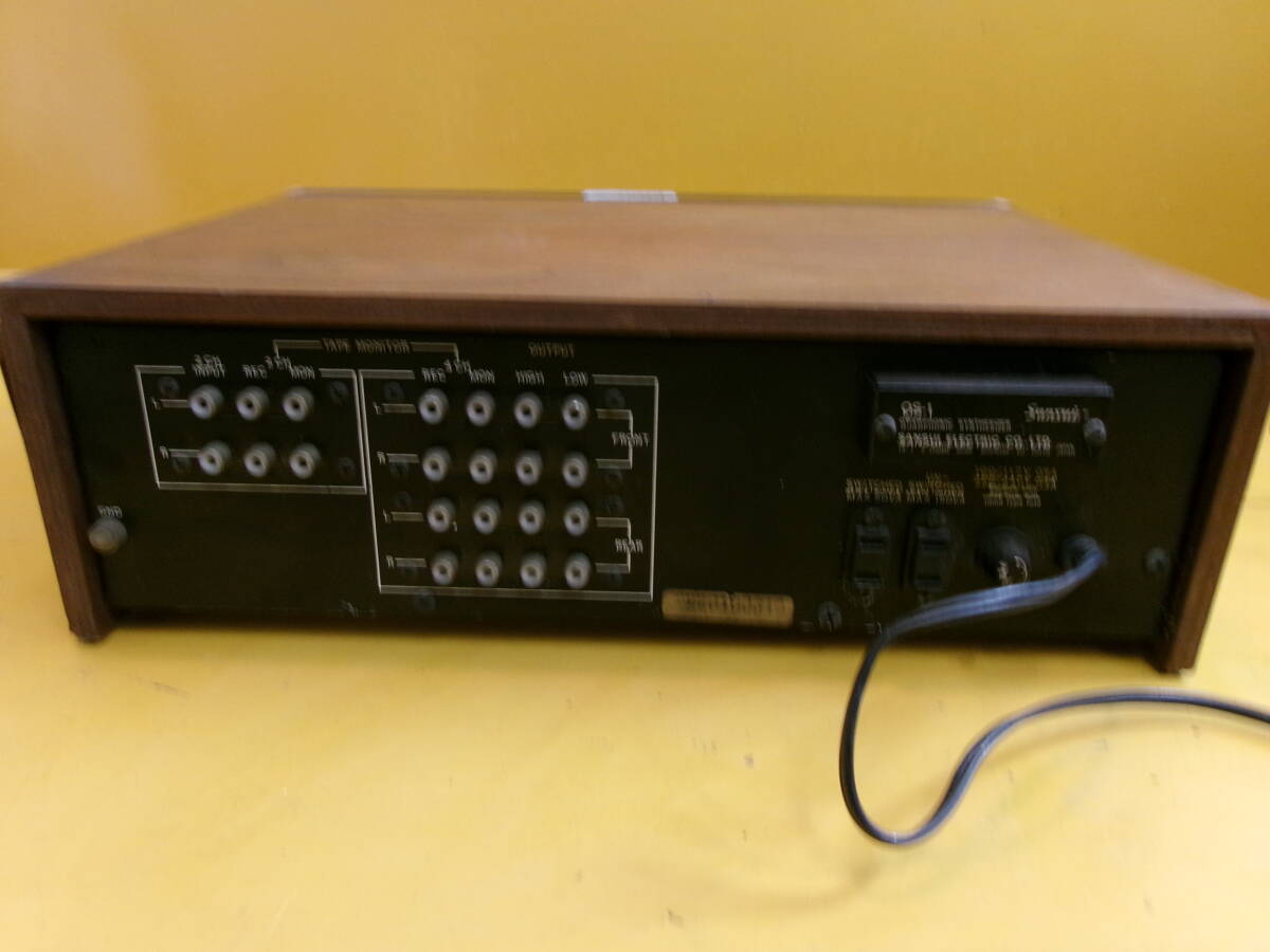 (D-1505)SANSUI QUADPHONIC SYNTHESIZER QS-1 通電確認のみ 現状品_画像4