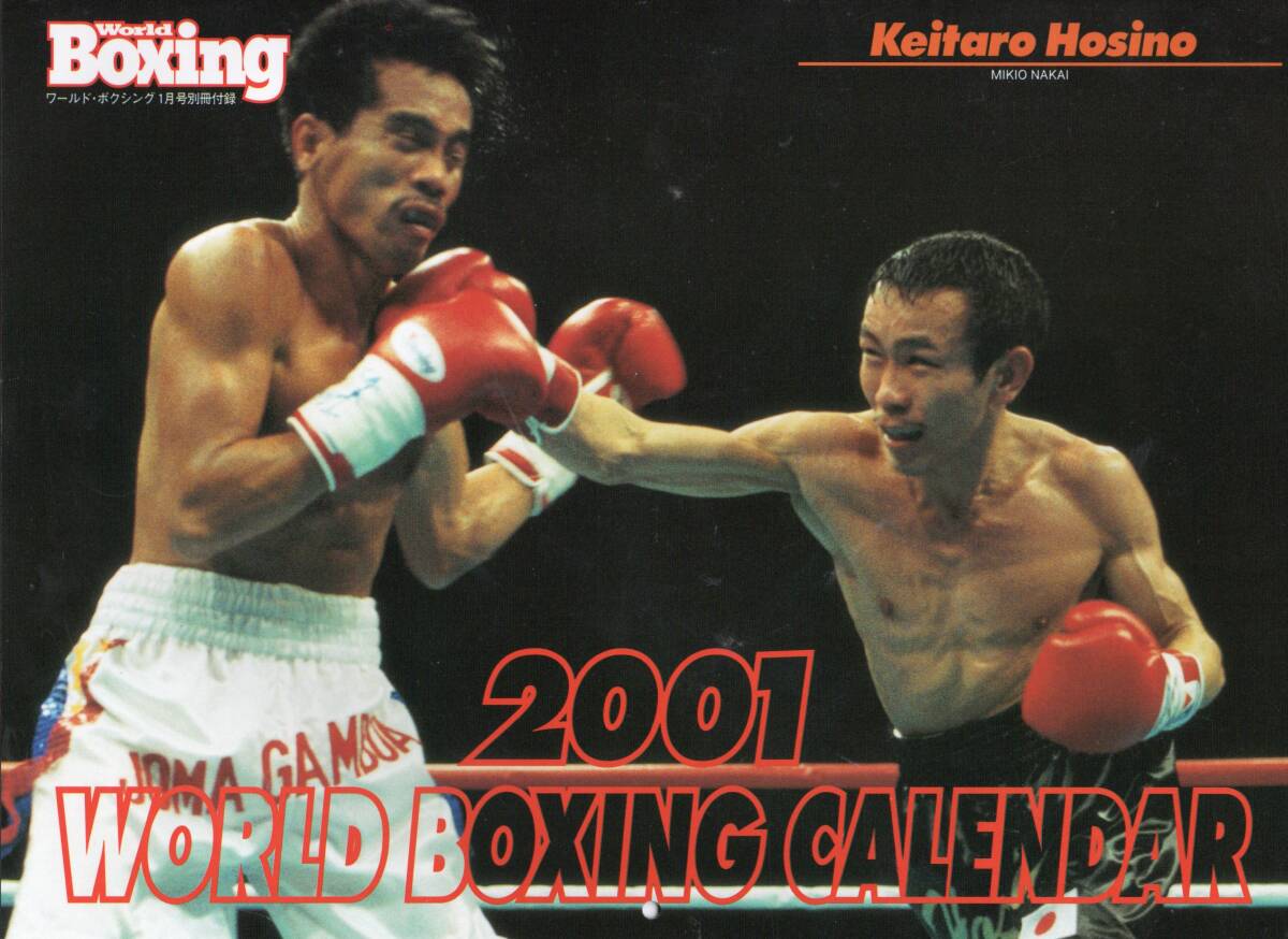 ワールドボクシング 2001カレンダー　新品未使用品_画像1